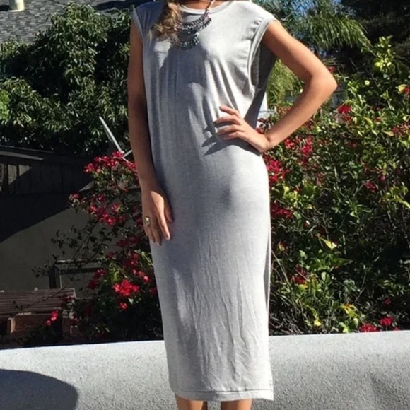 NWOT Silence and Noise Gray Sleeveless Dress - Picture 1 of 7